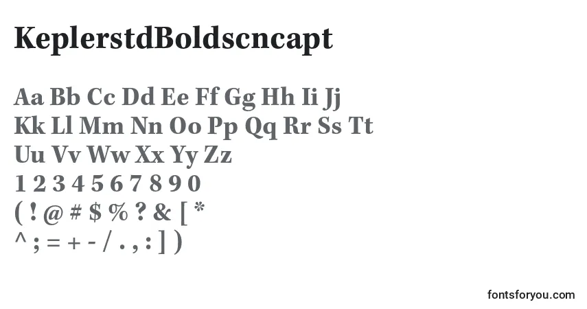 Шрифт KeplerstdBoldscncapt – алфавит, цифры, специальные символы