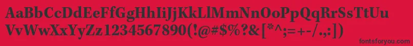 KeplerstdBoldscncapt Font – Black Fonts on Red Background