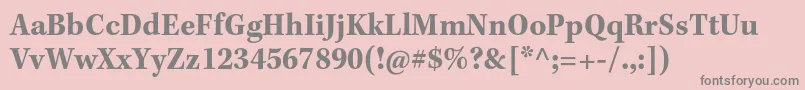 KeplerstdBoldscncapt Font – Gray Fonts on Pink Background