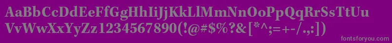 KeplerstdBoldscncapt Font – Gray Fonts on Purple Background