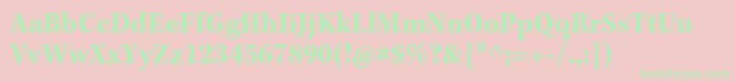 KeplerstdBoldscncapt Font – Green Fonts on Pink Background