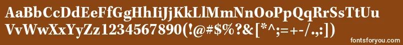 KeplerstdBoldscncapt Font – White Fonts on Brown Background