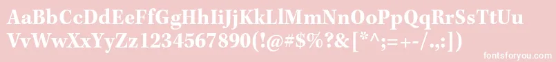 fuente KeplerstdBoldscncapt – Fuentes Blancas Sobre Fondo Rosa