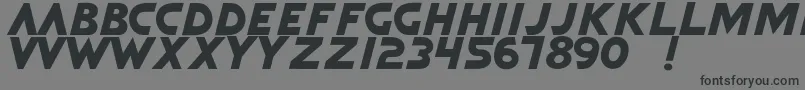 QuickArgani Font – Black Fonts on Gray Background