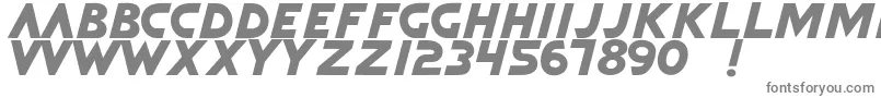 QuickArgani-fontti – harmaat kirjasimet valkoisella taustalla
