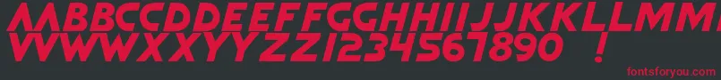 QuickArgani Font – Red Fonts on Black Background