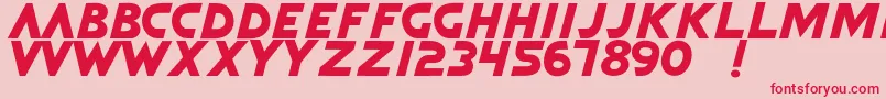 QuickArgani Font – Red Fonts on Pink Background