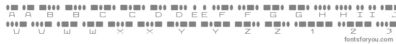 Radiosin-fontti – harmaat kirjasimet valkoisella taustalla
