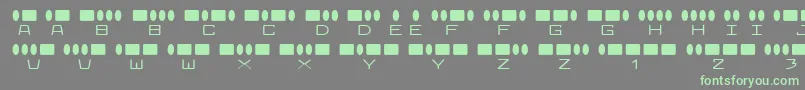 Radiosin Font – Green Fonts on Gray Background