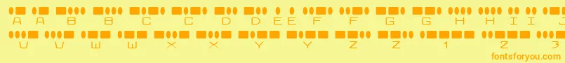 More about Radiosin Font Radiosin Font – Orange Fonts on Yellow Background