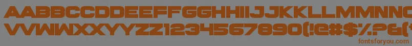 RawhideRaw2016 Font – Brown Fonts on Gray Background