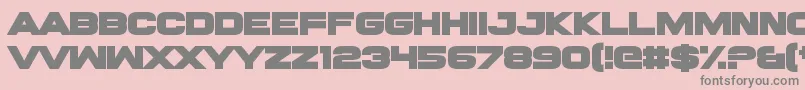 RawhideRaw2016 Font – Gray Fonts on Pink Background