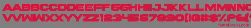 RawhideRaw2016 Font – Red Fonts on Gray Background