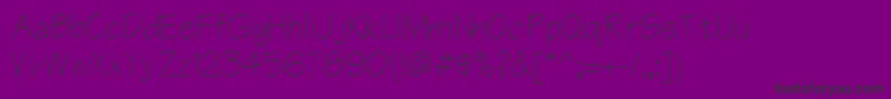 Czcionka EnglishRussianArchitect – czarne czcionki na fioletowym tle