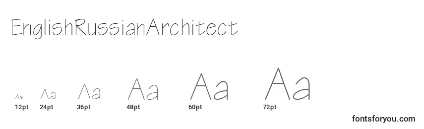EnglishRussianArchitect Font Sizes