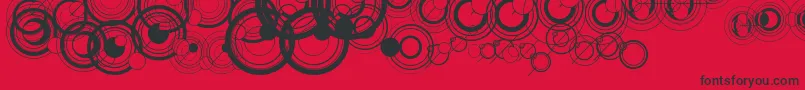 WsSimpleGallifreyan Font – Black Fonts on Red Background