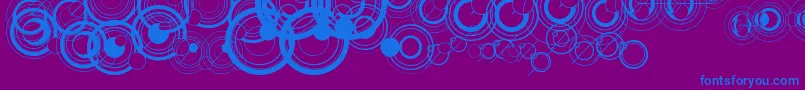 WsSimpleGallifreyan Font – Blue Fonts on Purple Background