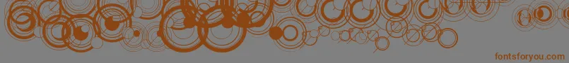 WsSimpleGallifreyan Font – Brown Fonts on Gray Background