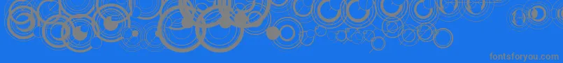 WsSimpleGallifreyan-Schriftart – Graue Schriften auf blauem Hintergrund