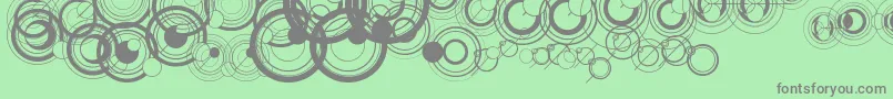 WsSimpleGallifreyan Font – Gray Fonts on Green Background