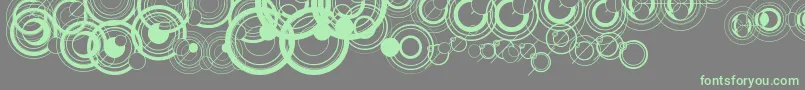 WsSimpleGallifreyan Font – Green Fonts on Gray Background
