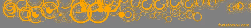 WsSimpleGallifreyan-Schriftart – Orangefarbene Schriften auf grauem Hintergrund