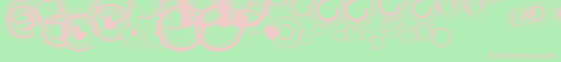 WsSimpleGallifreyan Font – Pink Fonts on Green Background