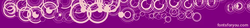 WsSimpleGallifreyan Font – Pink Fonts on Purple Background