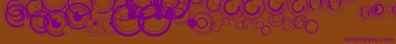 WsSimpleGallifreyan Font – Purple Fonts on Brown Background