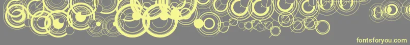 WsSimpleGallifreyan Font – Yellow Fonts on Gray Background