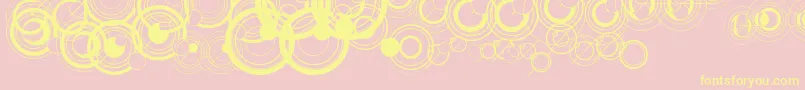 WsSimpleGallifreyan Font – Yellow Fonts on Pink Background