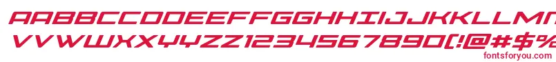 Phoeniciasuperital Font – Red Fonts on White Background