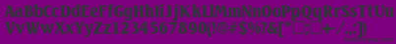 Police VariodisplaysskRegular – polices noires sur fond violet