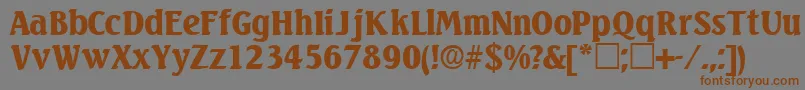 En savoir plus sur la police VariodisplaysskRegular Police VariodisplaysskRegular – polices brunes sur fond gris