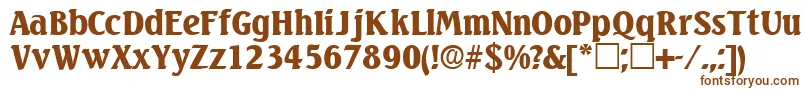 VariodisplaysskRegular Font – Brown Fonts on White Background