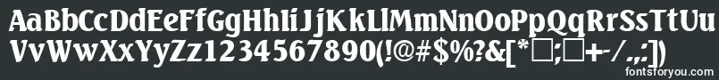 VariodisplaysskRegular Font – White Fonts on Black Background
