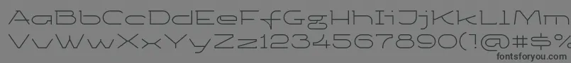 Ketosagclt Font – Black Fonts on Gray Background