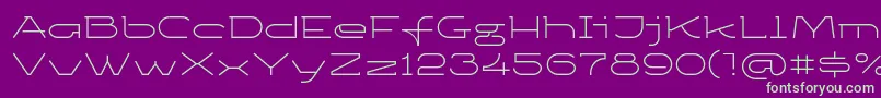 Ketosagclt Font – Green Fonts on Purple Background