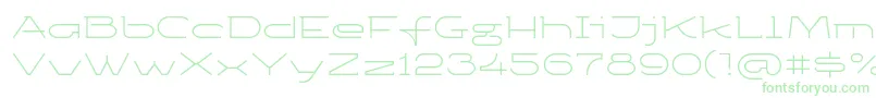 Ketosagclt Font – Green Fonts on White Background