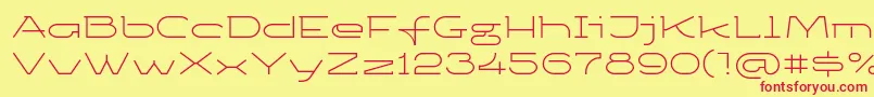 Ketosagclt Font – Red Fonts on Yellow Background