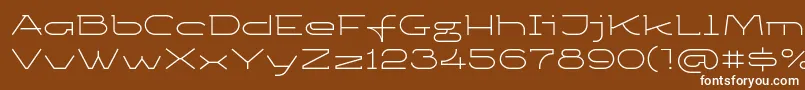 Ketosagclt Font – White Fonts on Brown Background