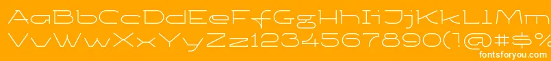 Ketosagclt Font – White Fonts on Orange Background