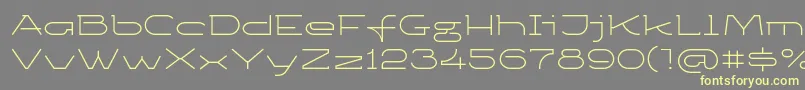 Ketosagclt Font – Yellow Fonts on Gray Background