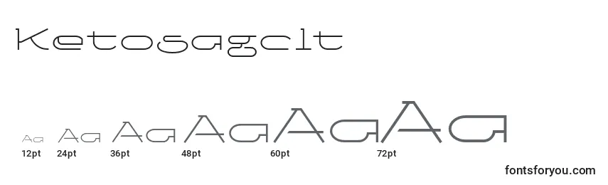 Размеры шрифта Ketosagclt