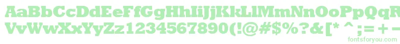 RodeoextraboldNormal Font – Green Fonts on White Background