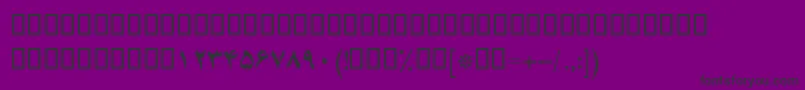 BYagutBold-fontti – mustat fontit violetilla taustalla
