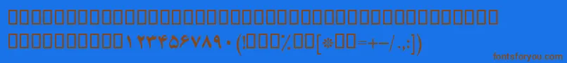 En savoir plus sur la police BYagutBold Police BYagutBold – polices brunes sur fond bleu