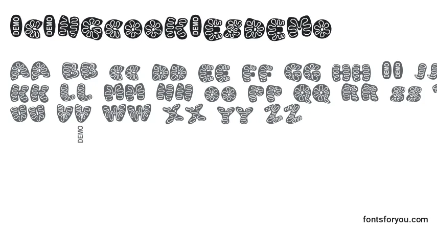 Schriftart IcingCookiesDemo – Alphabet, Zahlen, spezielle Symbole