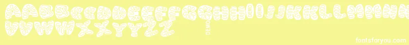 IcingCookiesDemo Font – White Fonts on Yellow Background