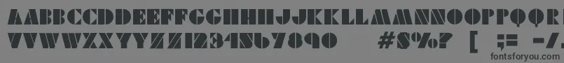 フォントViking ffy – 黒い文字の灰色の背景